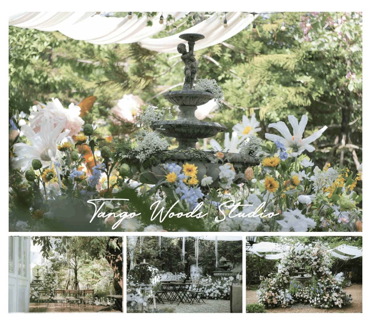 สถานที่จัดงานแต่งงานในนนทบุรี บรรยากาศสวนสวย สไตล์มินิมอล ที่ Tango Woods Studio